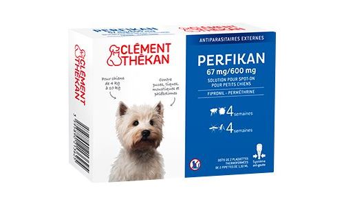 Comparer les prix de Clément Thékan Perfikan - Répulsifs pour insectes - pour chiens - 1,1 ml - pack de 4