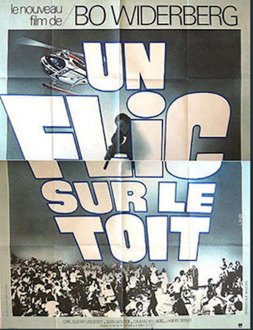 Affiche de Cinéma Originale - Un flic sur le toit - 1976 - Bo Widerberg - 116x158cm