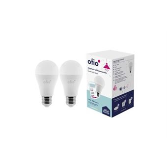 Pack de 2 ampoules connectées wifi led e27 10w - otiohome - 1