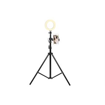 Trépied Télescopique Pour Smartphone Et Tablette Ibiza SMM10 - Hauteur Réglable 55-145 Cm, Rotation 360°, Inclinable, Sac Inclus