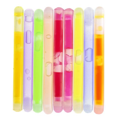 Lot de 10 bâtons mini lumineux lightstick fosco 5 cm