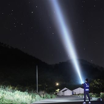 Lampes de poche LED rechargeables super lumineuses, 100000 lumens