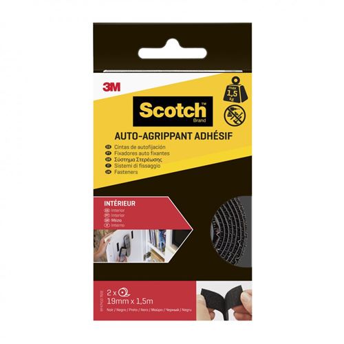 Scotch - Ruban agrippant adhésif - L.150 mm x l.19 mm - Noir - Image 3