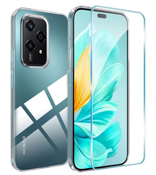 Coque pour Honor 200 Lite 5G - housse etui silicone gel fine + verre trempe - TRANSPARENT TPU - htdmobiles