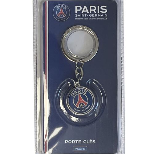 Porte clés ballon FOOT PSG Paris personnalisé avec le nom, un