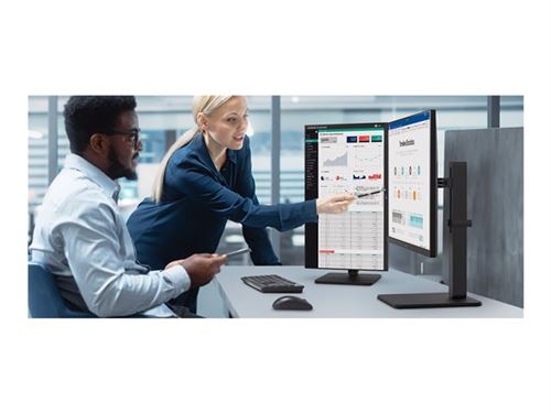 LG 27BA560-B - Écran LED - 27" - 1920 x 1080 Full HD (1080p) @ 100 Hz - IPS - 250 cd/m² - 1300:1 - 5 ms - HDMI, VGA, DisplayPort - haut-parleurs