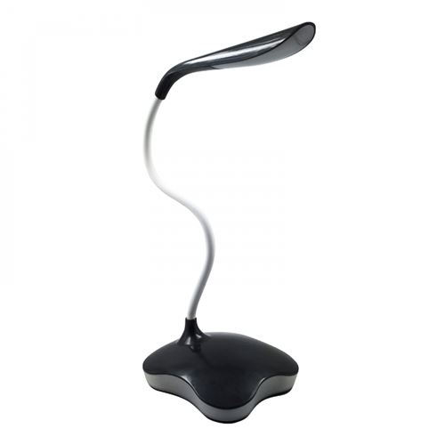 Lampe de bureau LED Lampe de table Lampe de nuit flexible avec variateur tactile (noir)