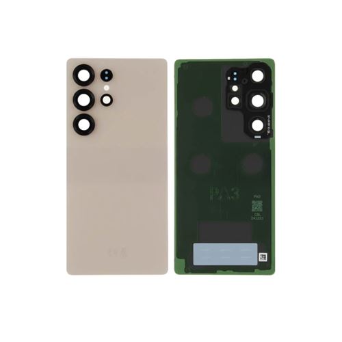 Original Cache Batterie Vitre Arrière Or Rose Titane pour Samsung Galaxy S25 Ultra GH82-36353F