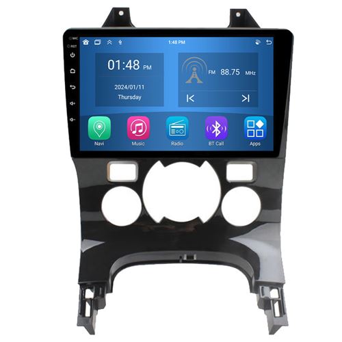 Autoradio RoverOne® Bluetooth CarPlay Android Auto Navigation 4Go RAM 64Go ROM pour Peugeot 3008 1 2009-2016