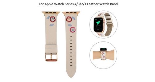 GENERIQUE - Bracelet de montre pour Apple Watch Series 1-4 - Cuir - 42mm - Image 2