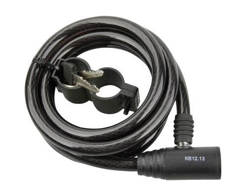 Fischer Fahrrad 85848 Câble antivol noir fermeture à clé - vue 1