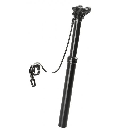 M-Wave Tige de selle pneumatique 31,6 x 420 mm noir d'aluminium