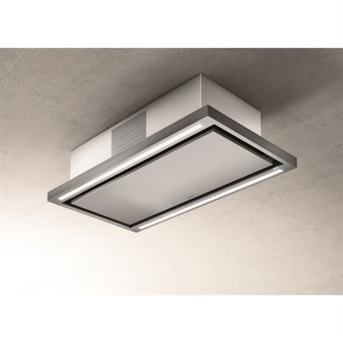 Hotte De Plafond Elica Prf0141953 Cloud Seven Ix / F / 90 - Recyclage - 760 M3 Air / H Max - 3 Vitesses - L 90 Cm - Inox