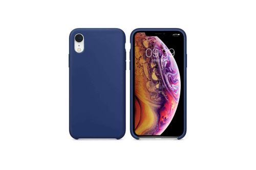 IBROZ Coque Silicone Soft Touch bleue pour Iphone Xr