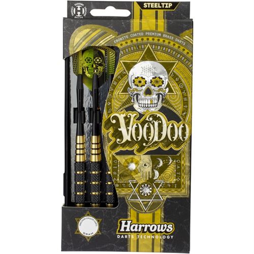Harrows fléchettes flèches pointe acier Voodoopoids 27 grammes