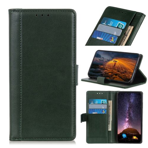 Etui en PU avec support vert pour votre Samsung Galaxy A40