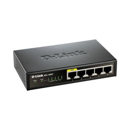 D-Link DES 1005P - switch - 5 poorten - onbeheerd