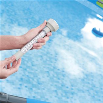 Thermomètre de piscine solaire flottant facile à lire Thermomètre