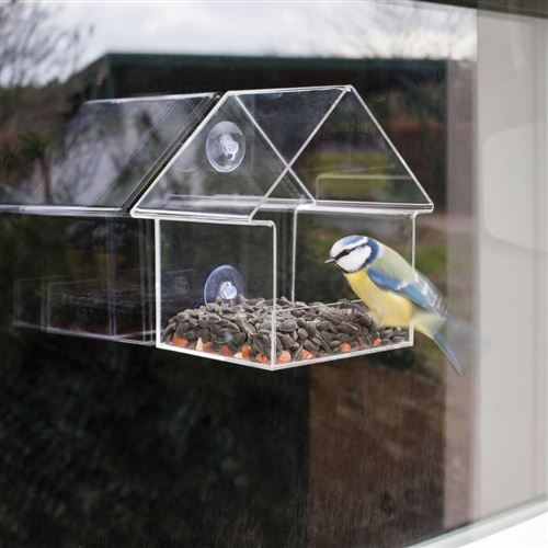 Esschert Design Mangeoire de fenêtre Acrylique 15x10x15,3 cm FB370 -  Mangeoires et abreuvoirs - Achat & prix