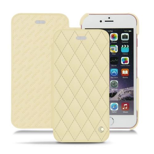 Noreve - Housse cuir Apple iPhone 6S Plus - Perpétuelle Couture - Beige - Couture