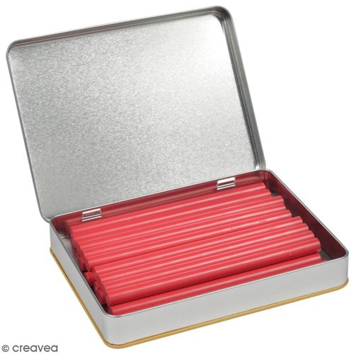 Boite de 20 bâtons de cire à cacheter - Rouge