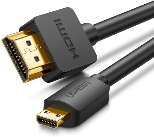âble Micro HDMI Mâle vers HDMI Mâle Supporte 4K 3D Ethernet Arc, Plaqué Or (3M)