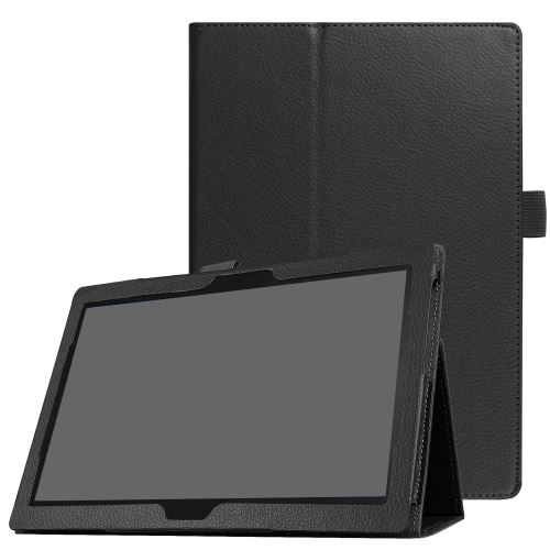 Étui en PU antichoc durable pour Lenovo Tab4 10 Plus X704F 704N - Noir