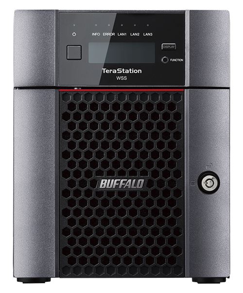 buffalo technology terastation 5400 wss 2016 wg lic 16tb 4x 4tb raid 0/1/5/jbod noir