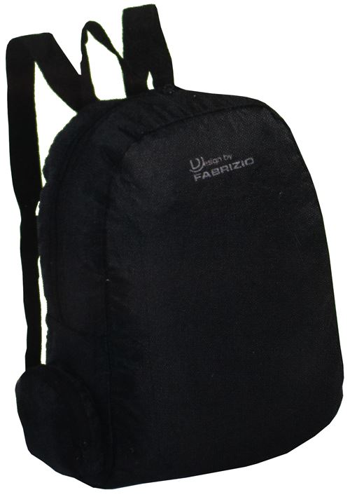 Fabrizio sac à dos pliable noir 21,5 litres