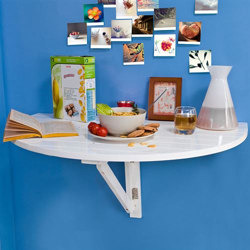 Sobuy Fwt10 W Table Murale Rabattable En Bois Table De Cuisine