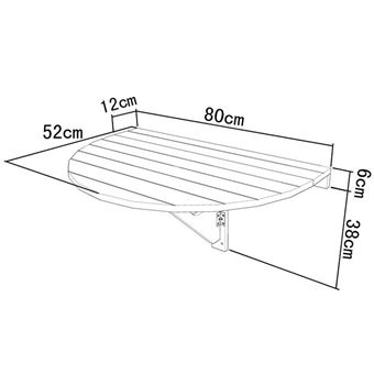 Sobuy Fwt10 W Table Murale Rabattable En Bois Table De Cuisine Pliable Table Enfant Demi Ronde Blanc Achat Prix Fnac