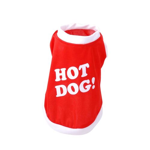 Meilleurs prix pour Dogi - T-shirt pour chien Hot Dog - Taille L - Rouge
