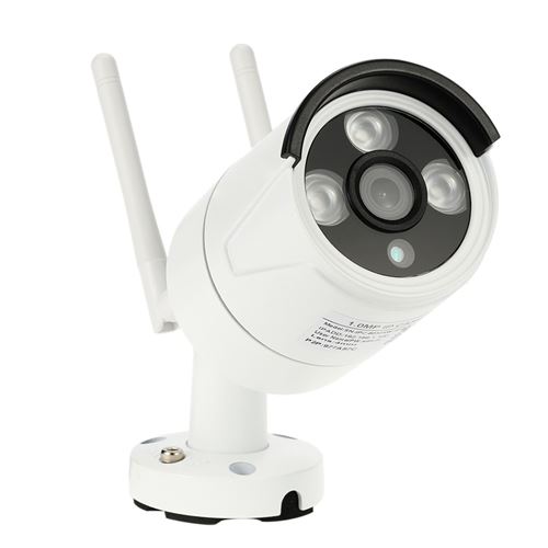 Yonis Blanc Caméra Intelligente 720P P2p Wifi Ip66 Micro Sd 8G Détecteur Mouvement Ir - Image 2