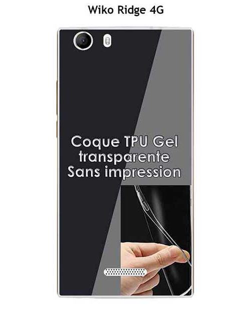 Coque Wiko Ridge 4G Transparente (TPU Gel souple)