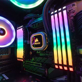 CORSAIR Vengeance RGB PRO DDR4 kit 32 Go 4 x 8 Go DIMM 288 broches 3600 MHz PC4 28800 CL18 1.35 V memoire sans tampon non ECC noir Memoire RAM Achat prix fnac