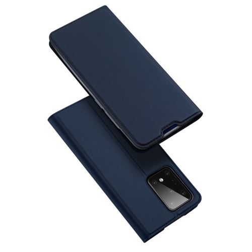Etui en PU + TPU avec support bleu foncé pour votre Samsung Galaxy S11 Plus 6.9 pouces