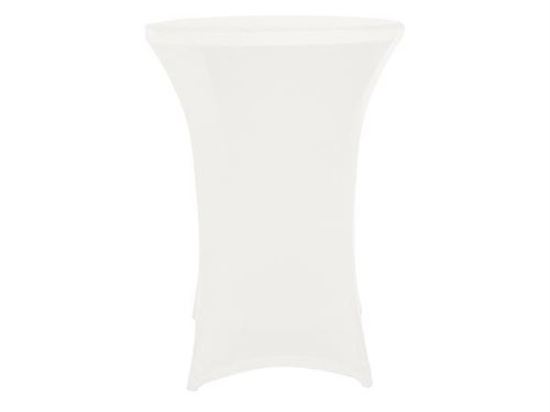 Perel Housse pour table de bar Blanc FP200