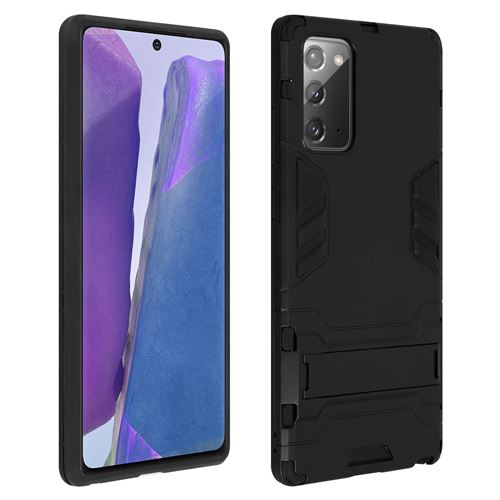 Avizar Coque Pour Samsung Galaxy Note 20 Protection Hybride Antichoc Support Vidéo Noir