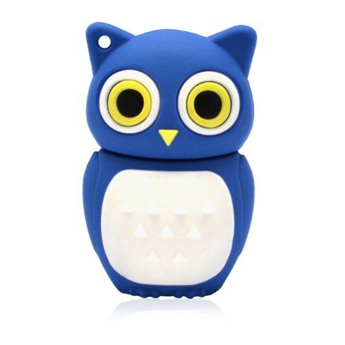 818-TEch No16500010002 clé USB (2 Go) hibou oiseau eagle owl 3D bleu