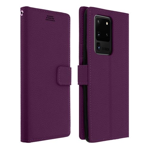 Housse pour Samsung Galaxy S20 Ultra avec Porte carte Support Vidéo - violet