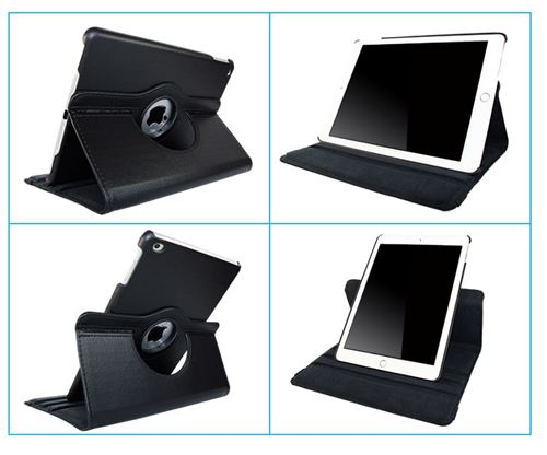 iPad 9/8/7 10.2''- Coque 360 ultra robuste housse support avec béquille noir