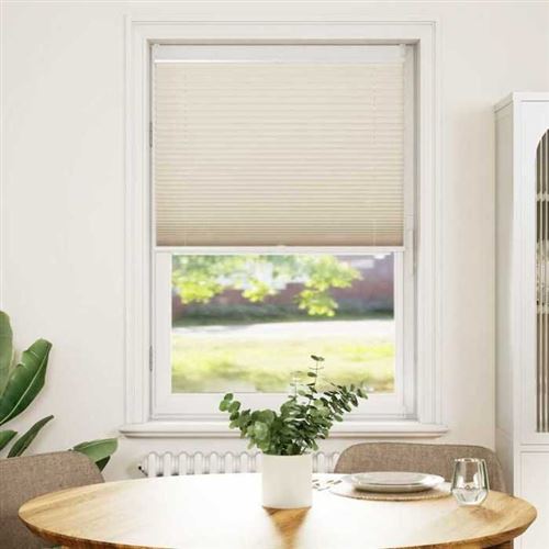 vidaXL Store plissé 80x100 cm Crème