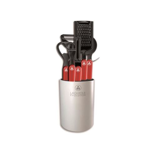 LAGUIOLE Bloc 6 pieces ROUGE