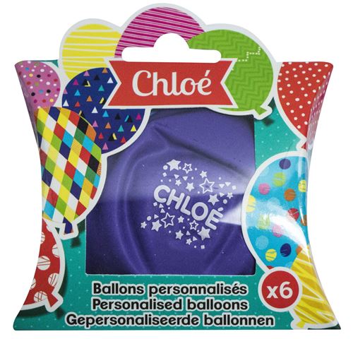 Ballons de baudruche prénom Chloe