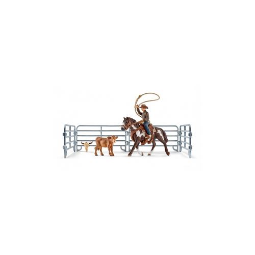 Figurine - Capture au lasso avec un cowboy