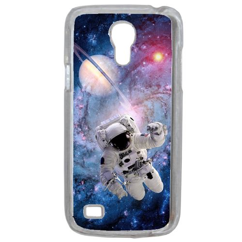 Coque Astronaute Planete 2 Compatible Samsung Galaxy S4 Mini Transparent
