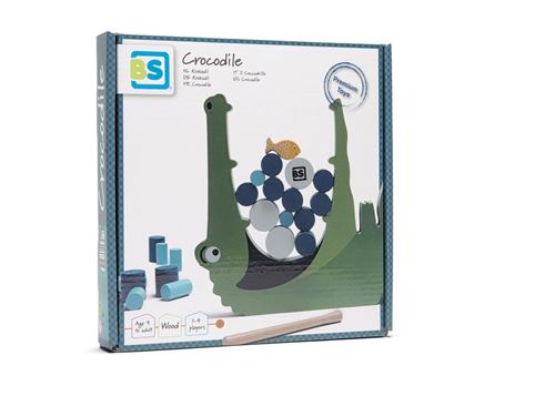 BS Toys jeu d'adresse Crocodile 21-pièces