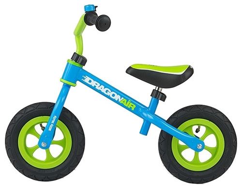 Milly Mally loopfiets Dragon Air 10 pouces Junior Bleu/Vert