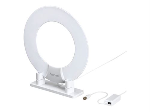 Hama 00121657 Intérieur 40dB antenne TV - antennes TV (DVB-T,DVB-T2, 255 mm, 3 mm, 255 mm)