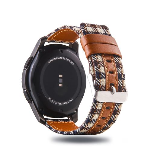 Bracelet en PU tissu 008 pour votre Smart Watch 22mm